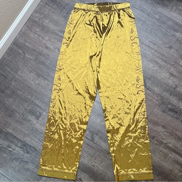 Taylor Swift Fearless Gold pajama Pants with Embroidery - Picture 1 of 13